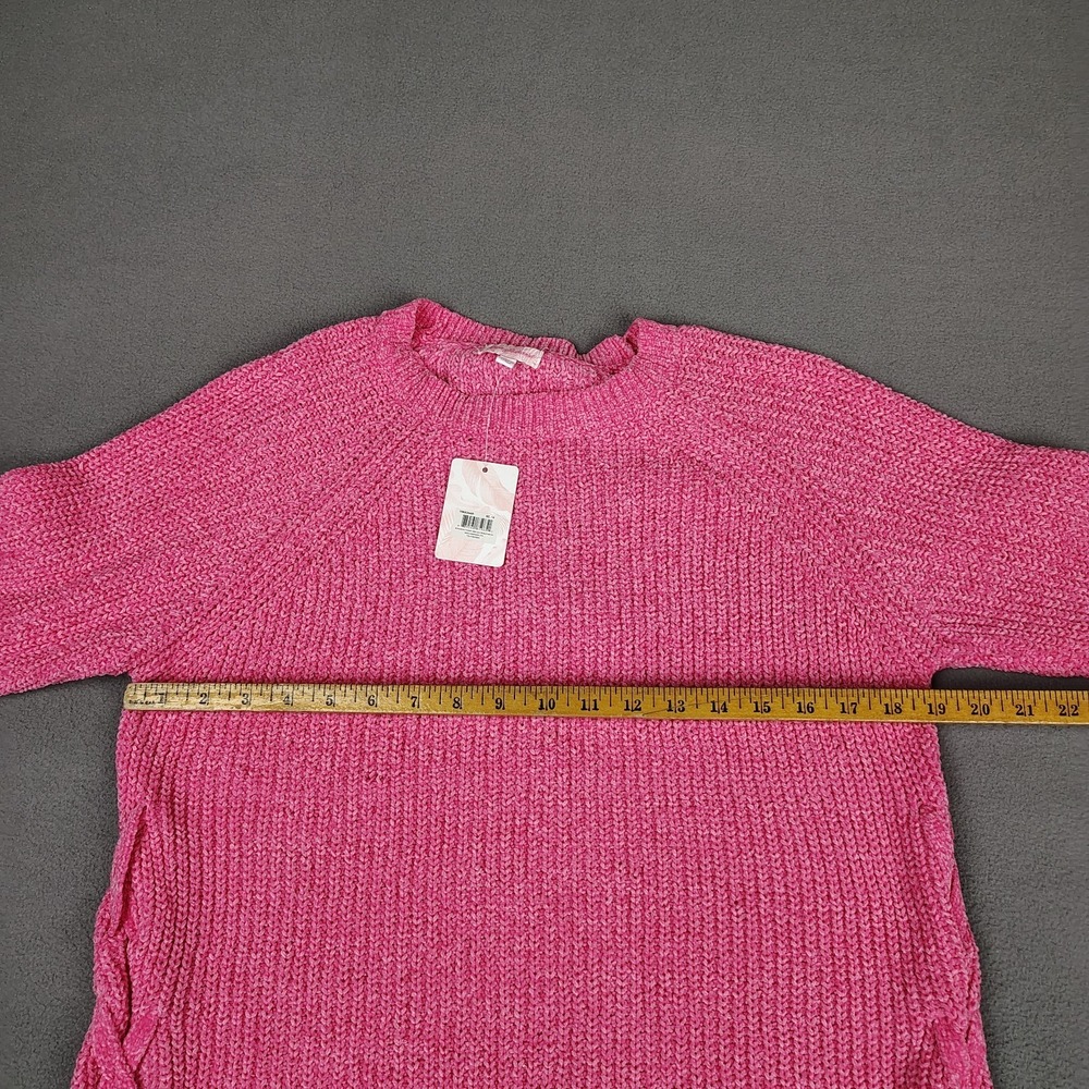 Tommy Bahama Sweater Dress Women 14 Large Pink‎ Long Sleeve Casual Cruise New - Picture 5 of 10